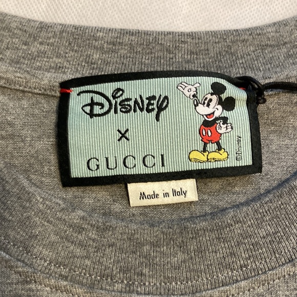 Authentic Gucci X Mickey Mouse Shirt Grey - Picture 3 of 5